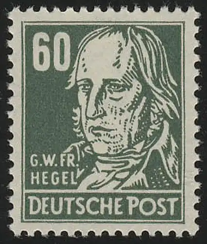 338za XI Georg Hegel 60 Pf Wz.2 XI ** testé