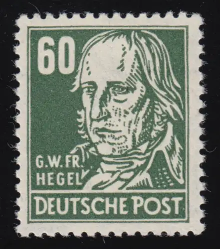 338za XI Georg Hegel 60 Pf Wz.2 XI ** testé