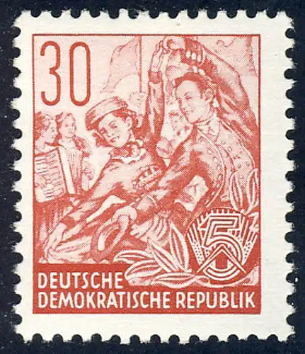 373 Plan quinquennal 30 Pf ** .