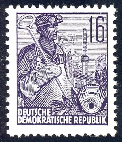 412 Fünfjahrplan 16 Pf, postfrisch **