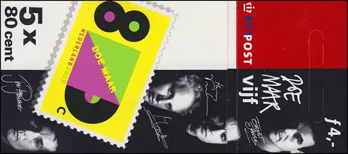 Markenheftchen 60 Comeback der Musikgruppe Doe Maar 2000 mit PB 61, **