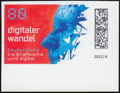 3592B Digitaler Wandel, selbstklebend ENG gestanzt aus Folienblatt 104B, **