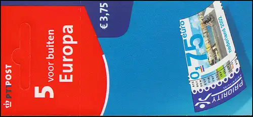 Carnet de marque PB 79 Introduction en euros 2002 avec 5x 1979 autocollant, **