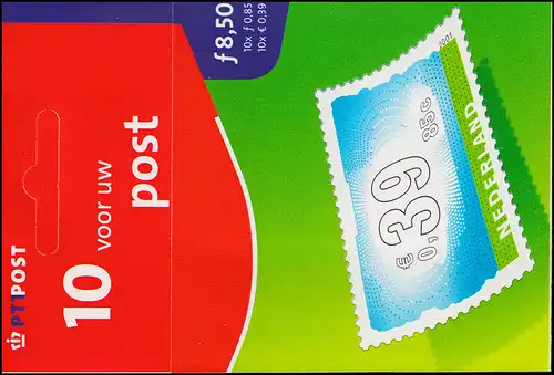 Carnet de marque PB 67 ciel 2001 avec 10x 1900 autocollant, ** frais de port