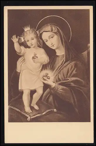 AK Madonna avec l'enfant Jésus - Mère de l 'amour divin, inutile