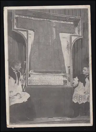 AK Photo La Sainte Jupe dans la cathédrale de Trèves à l'exposition 1933, TRIER 3.9.1933