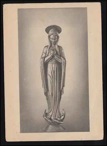 AK Plastique en bois de Fidelis Bentele: Immaculata, SIGEN 23.12.1946