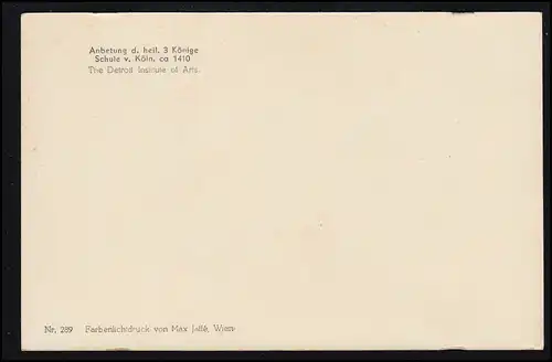 AK école de Cologne vers 1410: Le culte des Trois Rois saints, inutilisé