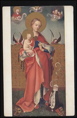 AK Stephan Lochener: Madonna avec la violette et les anges, inutilisé