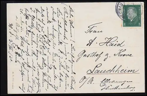 AK Madonna avec enfant et ange musicien sur la voie de la détente, AU TROISIEN TRÉSORAIRE 30