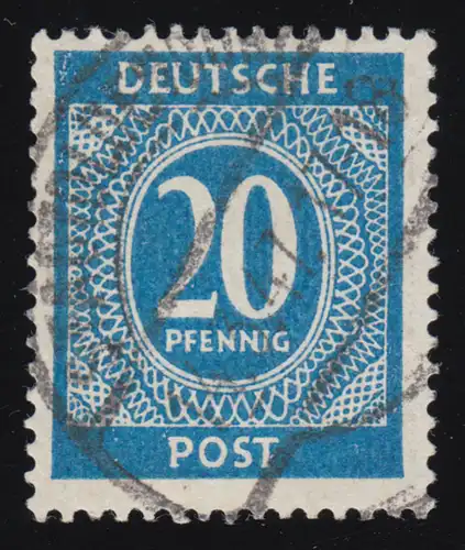 Instrumentation alliée, 924b paragraphe 20 Pf, bleu cyanique, O testé