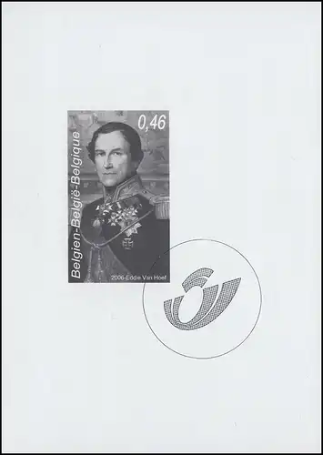 Belgien 3540 Schwarzdruck aus Block 107 König Leopold I. 2006
