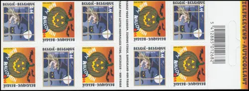 Livret de la Belgique 3373-3374 Halloween, autocollant frais de port **
