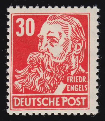 335za XI Friedrich Engels 30 Pf Wz.2 XI ** testé