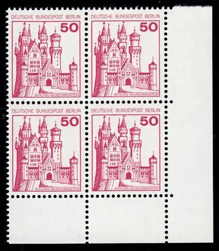 536 châteaux et ch. 50 Pf Eck-Vbl. ur ** post-fraîchissement