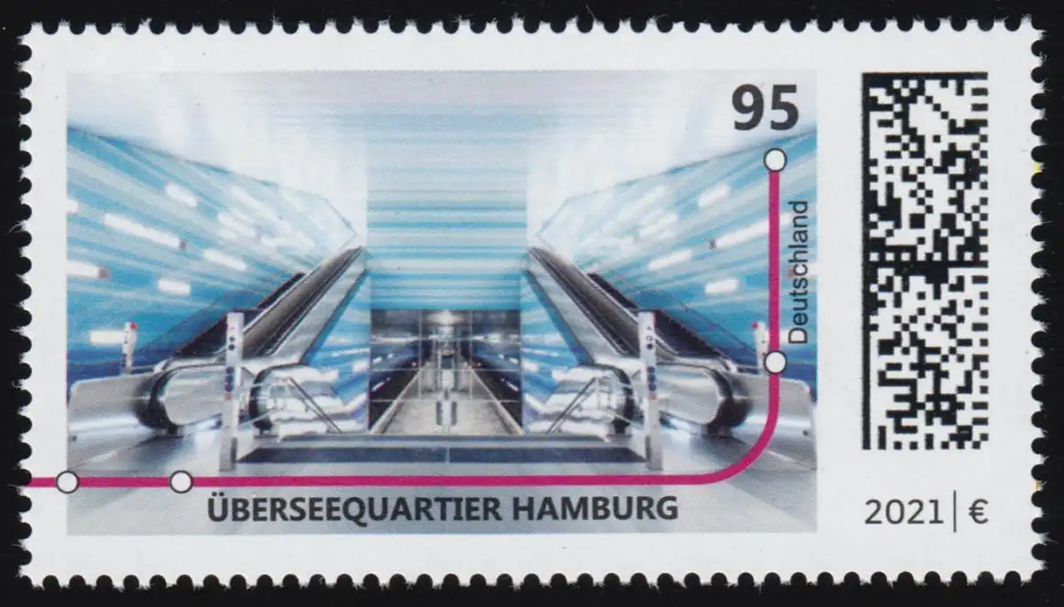 3593 station de métro: quartier d'outre-mer Hambourg, autocollant, ** frais de port