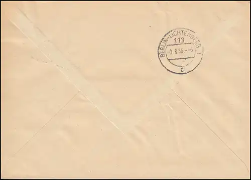 Lettre ZKD VEB OTTO Buchwitz Starkstrom-Installationsbau DRESDEN 2.8.1966 à Berlin