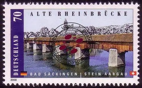 2691 Rheinbrücke Bad Säckingen - Stein/Aargau, gestempelt O