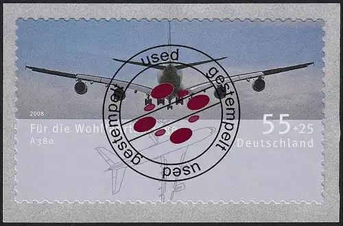 2676 Wofa Airbus A380 SÉCHÉ O Tamponné / utilisé