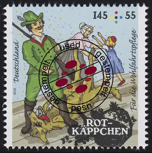 3210 Wofa Grimms Märchen - Rotkäppchen 145 Cent O