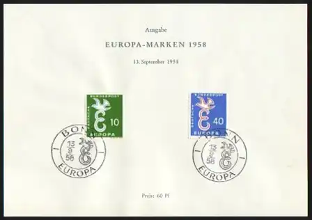 295-296 ETB-Vorläufer: Bund Europa 1958