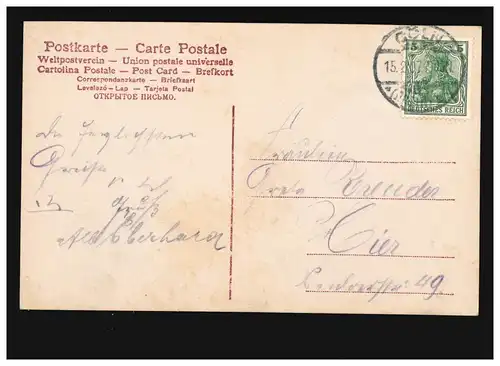 AK Femmes: Femme, Autographes, Scène, Trompetteur de Säkkingen, Cöln 15.02.1907