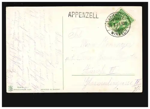 AK Femmes: Robe de fleurs colorées, capot, parapluie, appenzell 28.10.1909