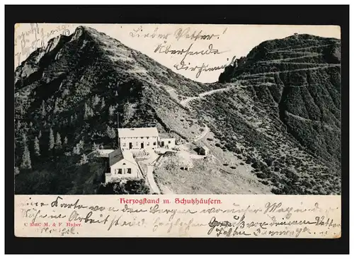 Duché d'AK avec maisons de protection Berg, Voralpen, Stubenberg 01.12.1902