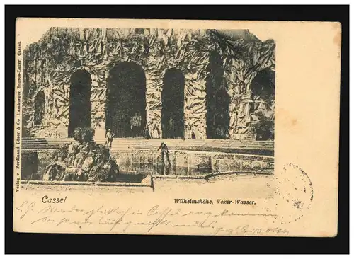AK Cassel Wilhelmshöhe Vexir Water, Cassl/Hannover 26.04.1901