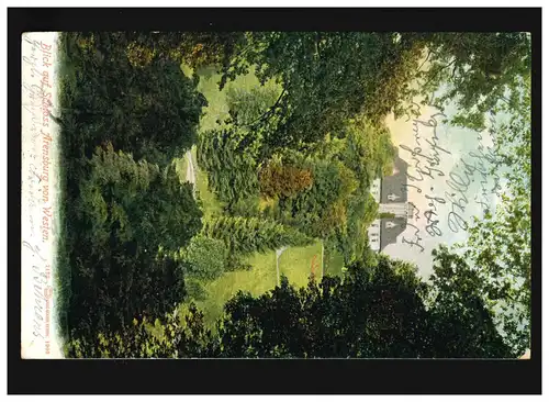 AK Schloss Arensburg, Blick von Westen, Steinberg /Burgdorf 24.05.1904