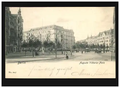 AK Berlin Auguste Viktoria Platz, Berlin 23.03.1905