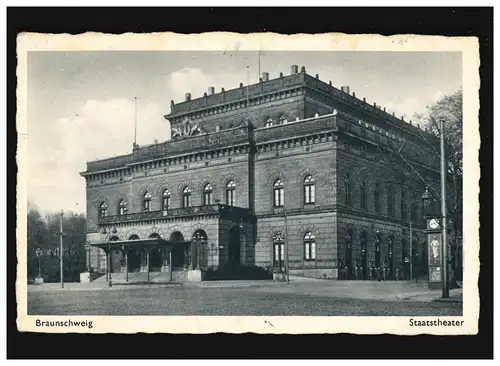 AK Braunschweig Staatstheater, Brauneschweig 30.8.1942