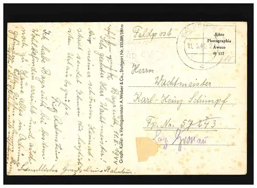 AK Bayreuth, Festspielhaus, Weldpost, Bayreuth 115.1941