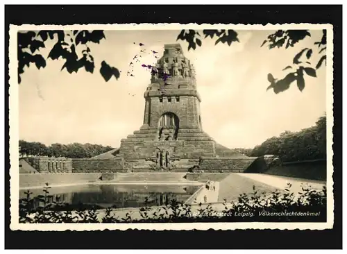 AK Monument du Peuple Monastère de la Reichsmessestadt Leipzig, Feldpost, Polence des bois 1.7.940
