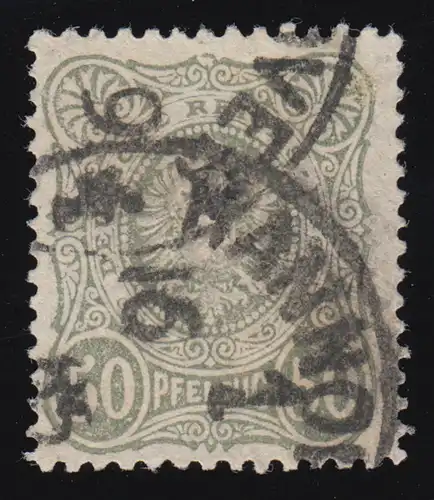 44b V Reichsadler mit PLF V gebrochene Spitze oben, gestempelt, signiert ZENKER