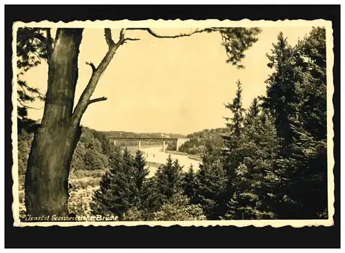 AK Isartal, Grosshseloher Bridge, Feldpost, Munich 9.4.140