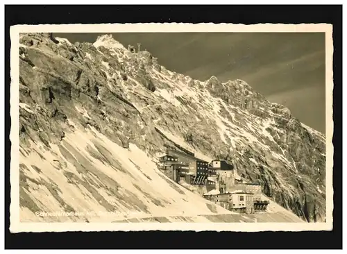 AK Schneefernerhaus Zugspitzseilbahn, Feldpost, Schneefernerhaus 7.9.1941