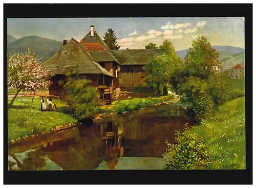 Agriculture Vieux Maison Prairie Schönau Forêt Noire femme costumes, non utilisés