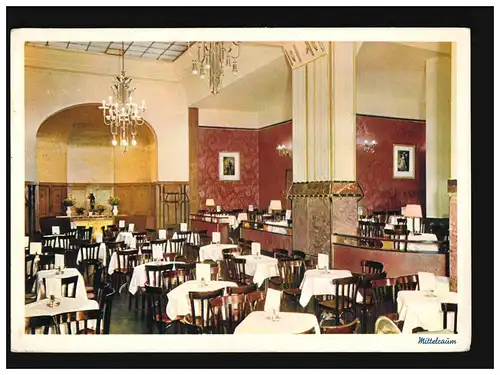 AK Café Continental Hannover Mittelraum, Feldpost, 3.6.1941
