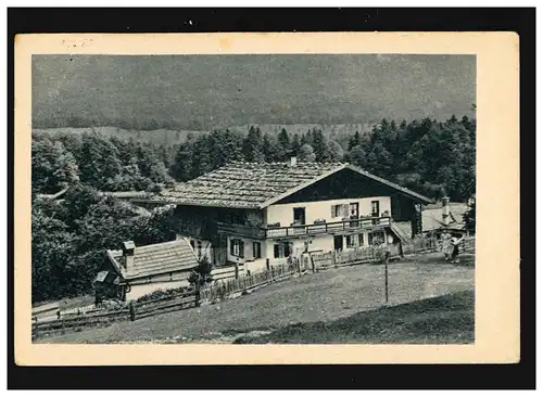 Agriculture Ferme Montagne Alm Weide Zaun Paysage, Neugersdorf 23.7.1943