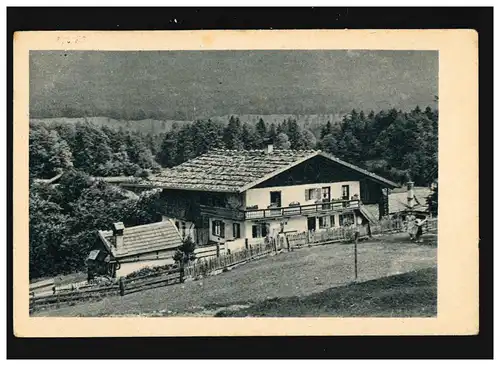 Landwirtschaft Bauernhof Berge Alm Weide Zaun Landschaft, Neugersdorf 23.7.1943