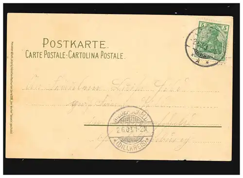 Agriculture Moulin de bouleau Cygne Peintre F.W. Hayes, Niederscheld 26.3.1921