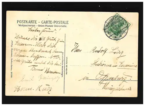 Agriculture ferme Schapbachtal Schwarzwald Reetdach, Hausach 30.6.1908