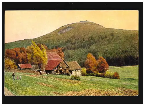 Agriculture ferme montagne champ enfants arbres, non utilisés