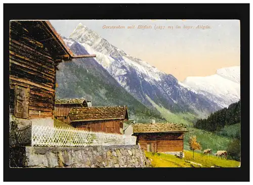 Agriculture Gerstruben avec des höffats Allgäu Mines Vaches, non utilisées