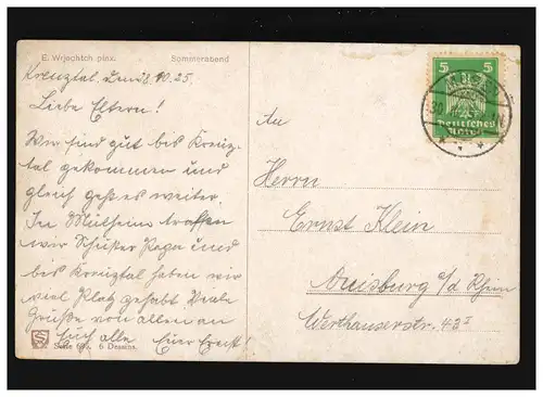 Agriculture Ferme Reetdach Soirée d'été, peinture, Musée 30.10.1925