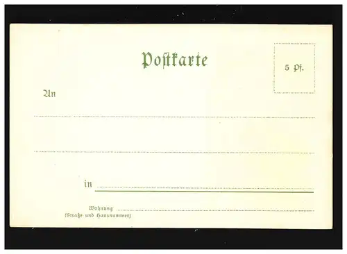 Agriculture Bach Mühle Mählrad Aquarell dessin carte artistique, inutilisé