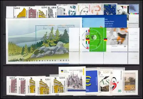 2231-2304 Recensement 2002 Coins en bas à gauche, complet ** post-fraîchissement