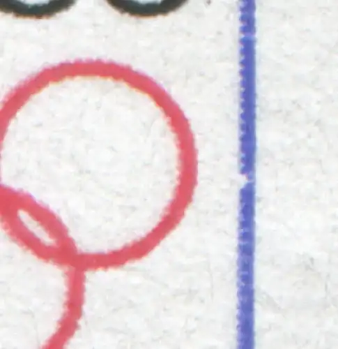 3143 Olympiade 35 Pf: Rahmenkerbe rechts, Feld 20, **