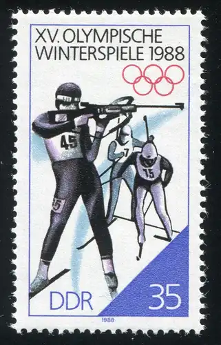 3143 Olympiades 35 Pf: encoches de cadre à droite, case 20, **